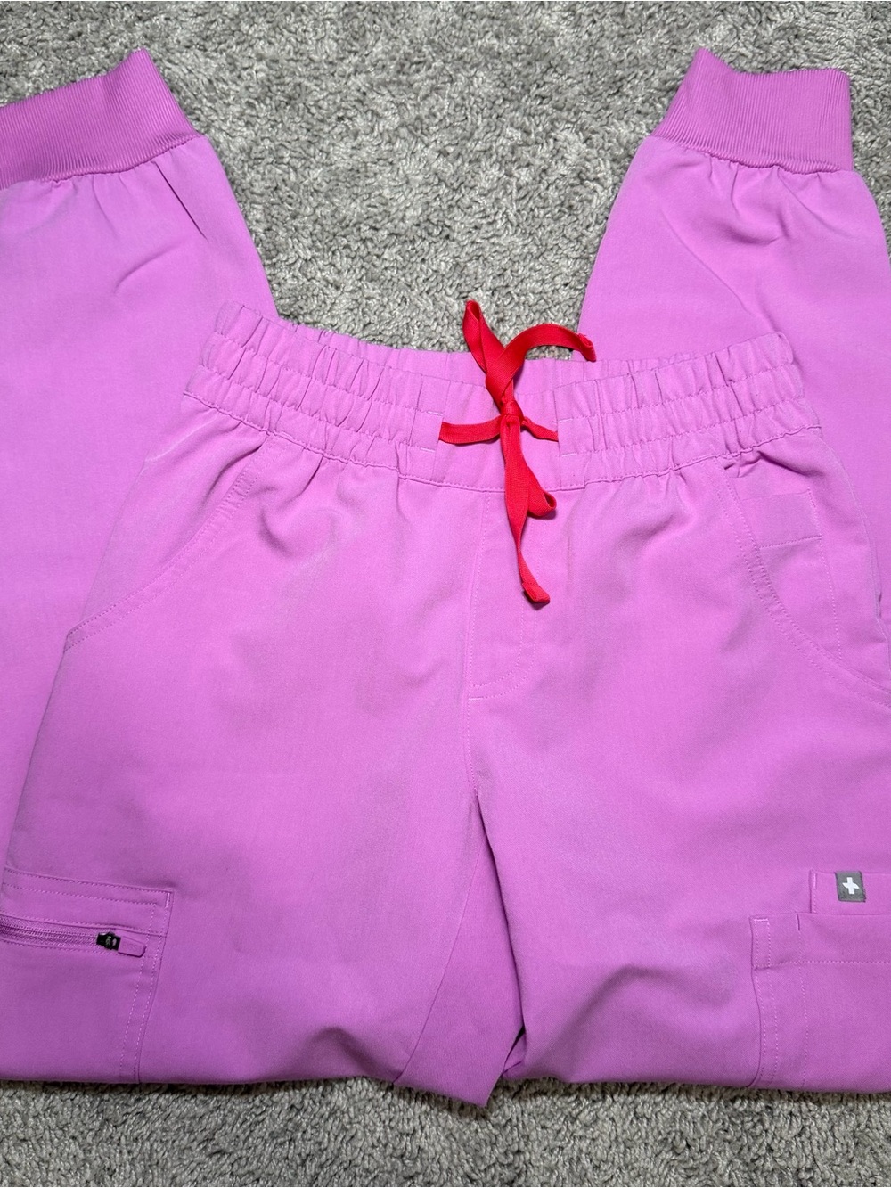 Figs Women’s Pink Cloud Uman Relaxed Jogger Scrub Pants - Picture 3 of 6